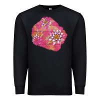 Black v.d  lavender and lotus patches Premium Sweatshirt - AdoDesignShop