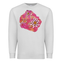 Dove Grey v.d  lavender and lotus patches Premium Sweatshirt - AdoDesignShop