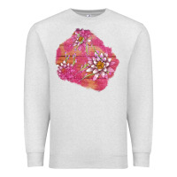 Oatmeal Heather v.d  lavender and lotus patches Premium Sweatshirt - AdoDesignShop