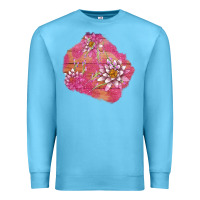 Ocean Blue v.d  lavender and lotus patches Premium Sweatshirt - AdoDesignShop