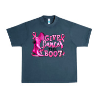Midnight Navy give cancer the boot Urban Heavy Tee - RanaPortraitStore