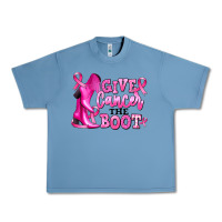 Pebble Blue give cancer the boot Urban Heavy Tee - RanaPortraitStore