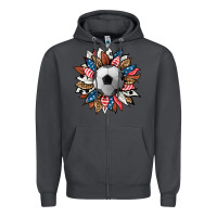 Smoke football sunflower Zipper Hoodie - HRA Design Shop