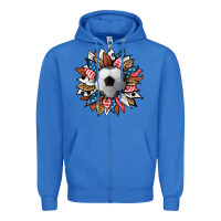 True Royal football sunflower Zipper Hoodie - HRA Design Shop