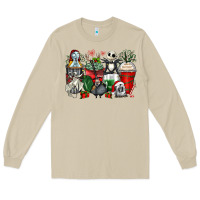 Mushroom Christmas cartoon characters coffee cups Long Sleeve Tee - Zillion Design Studio