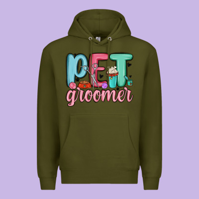 Pet Groomer Premium Hoodie Designed By Maliassmallbusiness