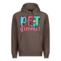 Coffee pet groomer Premium Hoodie - MaliasSmallBusiness
