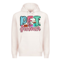 Pale Pink pet groomer Premium Hoodie - MaliasSmallBusiness