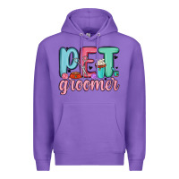 Purple pet groomer Premium Hoodie - MaliasSmallBusiness