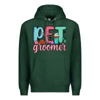 Sports Green pet groomer Premium Hoodie - MaliasSmallBusiness
