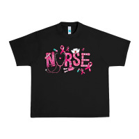 Black breast cancer nurse Urban Heavy Tee - RanaPortraitStore
