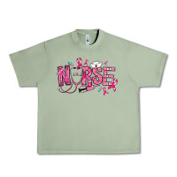 Oil Green breast cancer nurse Urban Heavy Tee - RanaPortraitStore