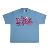 Pebble Blue breast cancer nurse Urban Heavy Tee - RanaPortraitStore