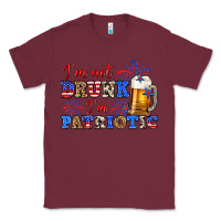Burgundy i'm not drunk i'm patriotic zillion Classic Tee - Zillion Design Studio