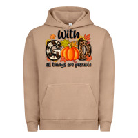 Pigment Burro with god all things are possible Urban Hoodie - MaliasSmallBusiness
