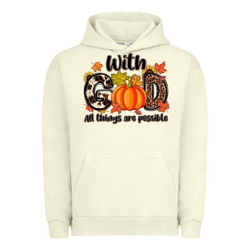 With God All Things Are Possible Urban Hoodie by MaliasSmallBusiness | Teevron