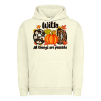 Pigment Pistachio with god all things are possible Urban Hoodie - MaliasSmallBusiness