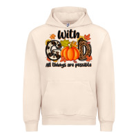 Sandshell with god all things are possible Urban Hoodie - MaliasSmallBusiness