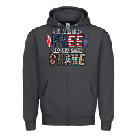 Smoke land of the beacause of the brave Zipper Hoodie - CowhideDigitalArt