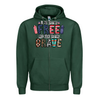 Sports Green land of the beacause of the brave Zipper Hoodie - CowhideDigitalArt