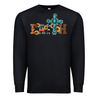 Black western gemstone cross faith Premium Sweatshirt - Artiststas