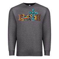 Charcoal Heather western gemstone cross faith Premium Sweatshirt - Artiststas