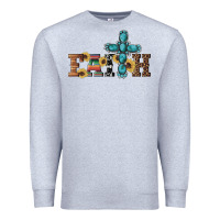 Heather Grey western gemstone cross faith Premium Sweatshirt - Artiststas