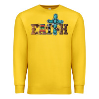 Lemon western gemstone cross faith Premium Sweatshirt - Artiststas