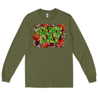 Army Green christmas game day Long Sleeve Tee - RanaPortraitStore