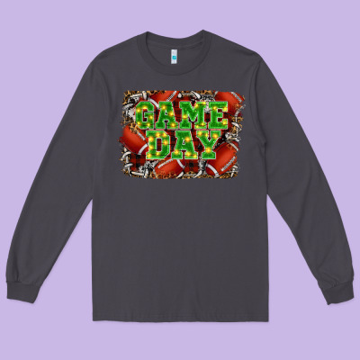 Christmas Game Day Long Sleeve Tee Designed By Ranaportraitstore
