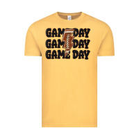 Vintage Mustard game day game day game day basketball Vintage Tee - MaliasSmallBusiness