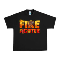Black firefighter Urban Heavy Tee - texasbilliewilder