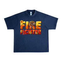 Navy firefighter Urban Heavy Tee - texasbilliewilder
