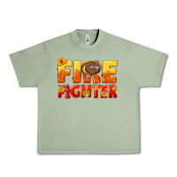 Oil Green firefighter Urban Heavy Tee - texasbilliewilder