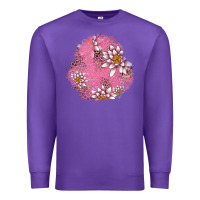 Purple lotus patches Premium Sweatshirt - AdoDesignShop