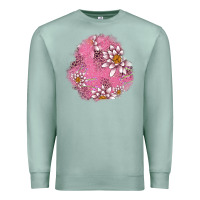 Seafoam lotus patches Premium Sweatshirt - AdoDesignShop