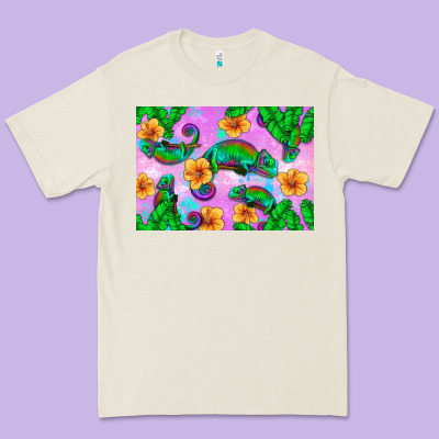 Chameleon Premium Tee Designed By Artiststas