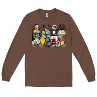 Chestnut cartoon characters coffee cups Long Sleeve Tee - Zillion Design Studio