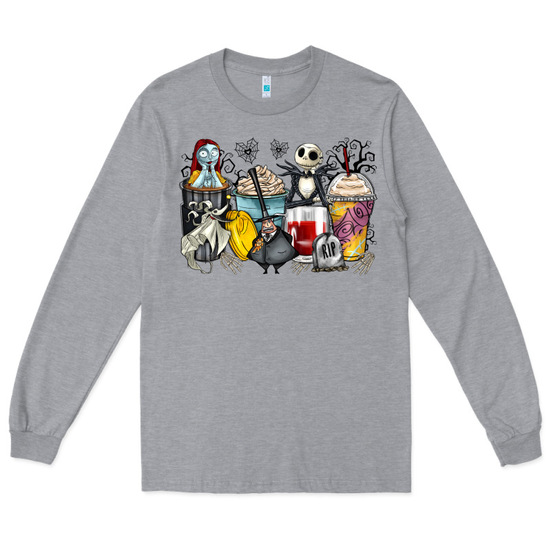 Cartoon Characters Coffee Cups Long Sleeve Tee by Zillion Design Studio | Teevron