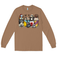 Toasted Coconut cartoon characters coffee cups Long Sleeve Tee - Zillion Design Studio