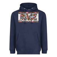 Navy race license plate Heavyweight Hoodie - Artiststas