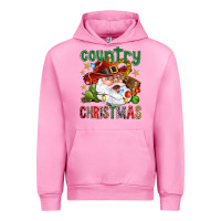 Fuchsia Pink Country Christmas Urban Hoodie - NancyCooperArtShop
