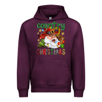 Mauve Wine Country Christmas Urban Hoodie - NancyCooperArtShop
