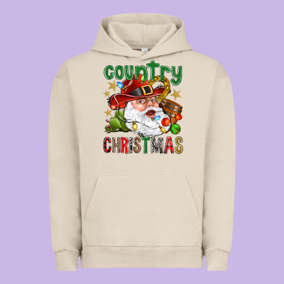 Country Christmas Urban Hoodie Designed By Nancycooperartshop