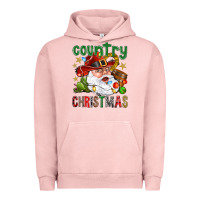 Pigment Salmon Country Christmas Urban Hoodie - NancyCooperArtShop