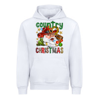White Country Christmas Urban Hoodie - NancyCooperArtShop