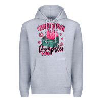 Heather Grey emotional dumpster fire Premium Hoodie - MaliasSmallBusiness
