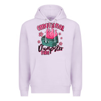 Lilac emotional dumpster fire Premium Hoodie - MaliasSmallBusiness