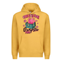 Mustard emotional dumpster fire Premium Hoodie - MaliasSmallBusiness
