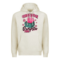Oatmeal Heather emotional dumpster fire Premium Hoodie - MaliasSmallBusiness